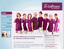 Tablet Screenshot of dr-golfmann.de